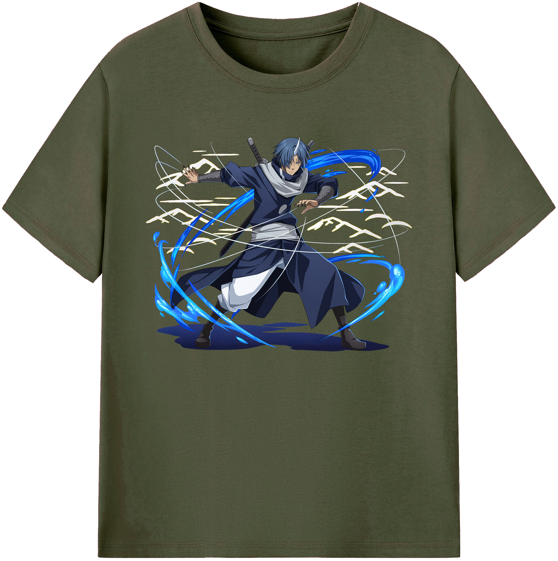 （画像用） 転スラ Regarding Reincarnated to Slime 綿100％ メンズ半袖Tシャツ｜肌触りやわらか＆通気性